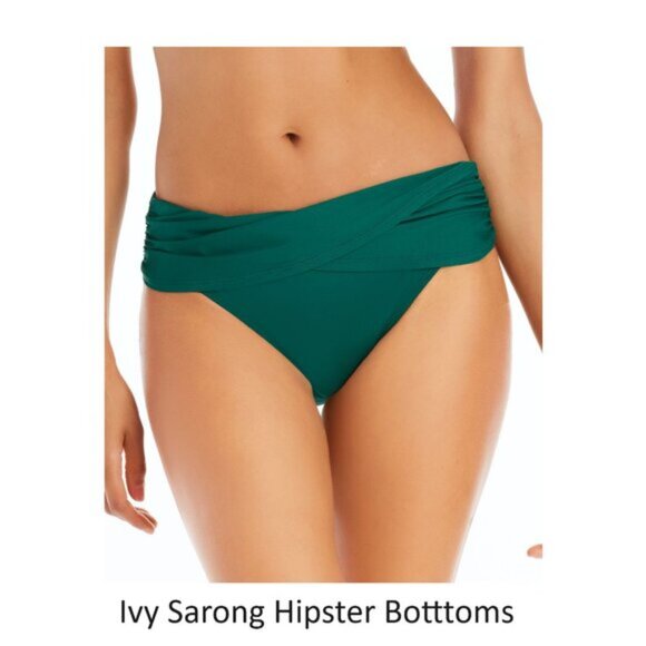 NWoT Bleu Rod Beatty Women's Sarong Hipster Bikini Bottoms Sz 12-14 $60 12HL1051 - Picture 2 of 4